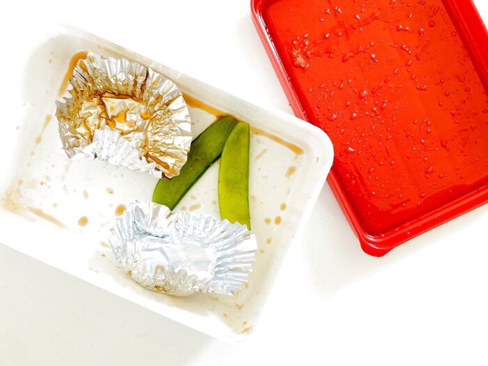 「お残しは許しまへんでー!!」→数秒後に笑った【小5息子の弁当ガラ】