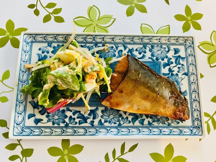 スイスチャードと卵のサラダ