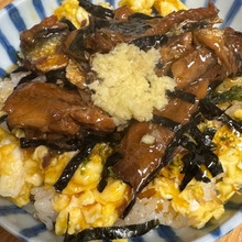 まさに3分クッキング!いわしの蒲焼丼