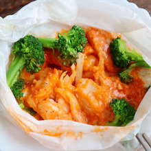 フライパンは要りません!包んでレンチン。ケチャマヨチキン