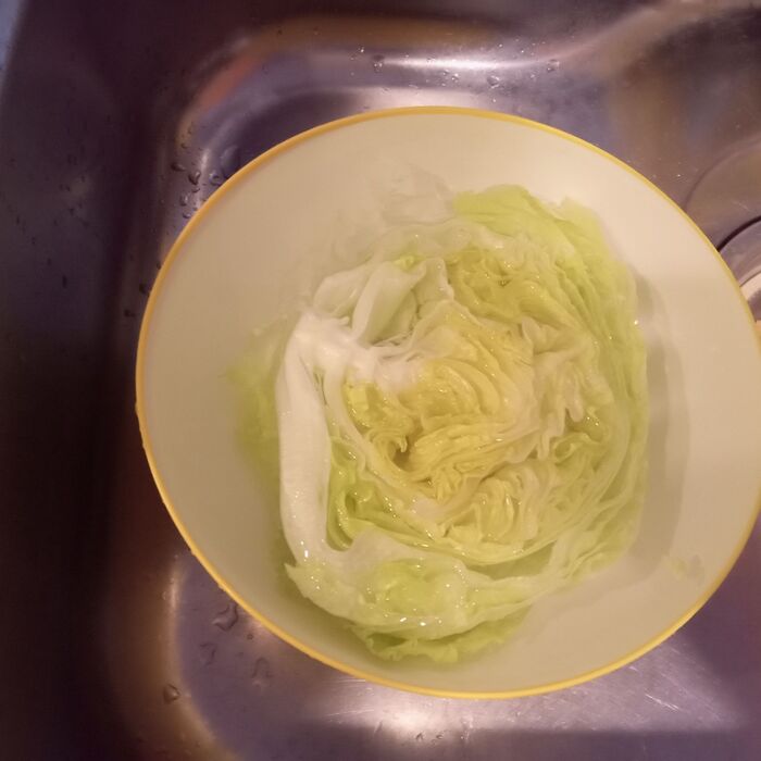 裏返して、しっかり冷ます