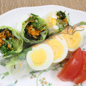 【簡単レシピ】わかめを使った生春巻き