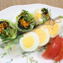 【簡単レシピ】わかめを使った生春巻き