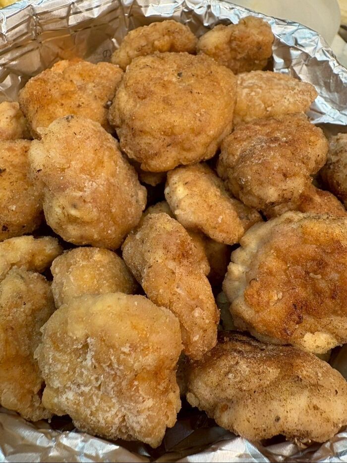家で作るとすごく美味しい!<豆腐がつなぎのチキンナゲット>!