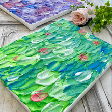 ほぼ100均材料!油絵風テクスチャーアート