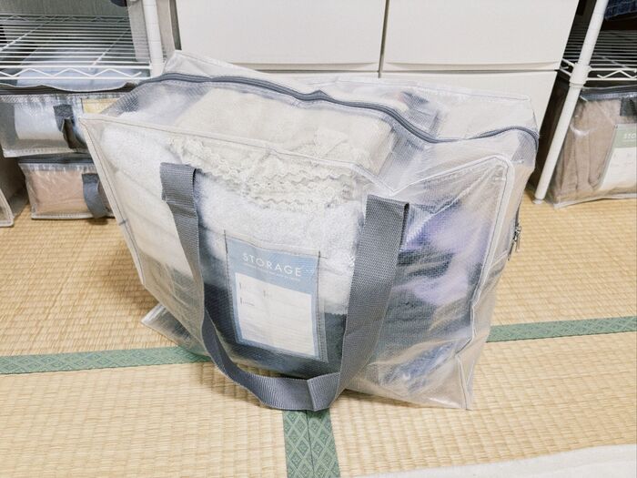 クリア収納バッグMサイズ