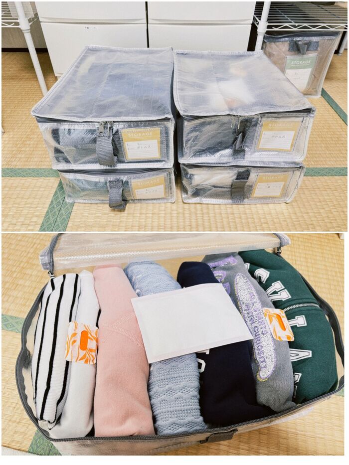 キャンドゥのクリア収納ボックス フラット