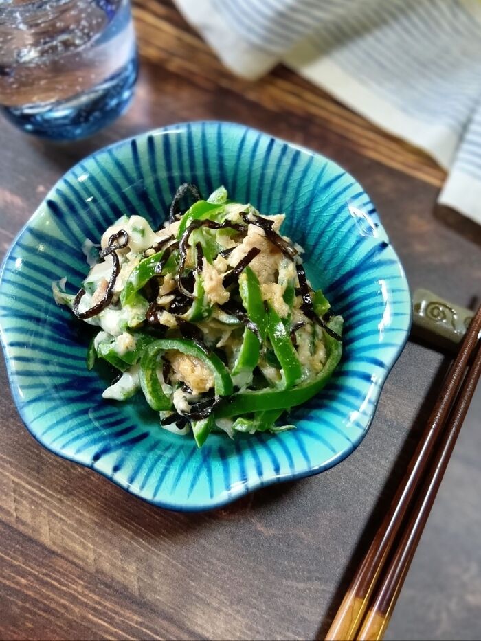 忙しい日こそコレ!【ピーマンとツナの塩こんぶマヨ炒め】ピーマンの苦さ軽減で食べやすい!