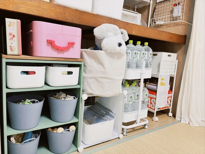 重たいものは下段に