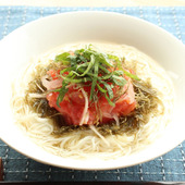 爽涼トマトと昆布のぶっかけ素麺