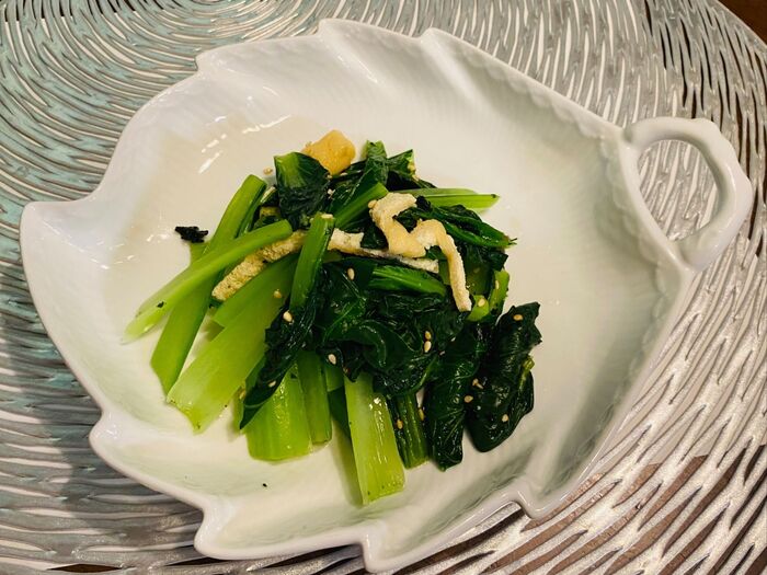 食欲がない時にオススメ!小松菜のツンとくるわさびナムル