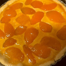 超簡単なタルト台にプリンと杏で本格的な〈杏タルト〉