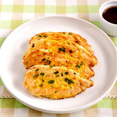 【鶏ささみのピカタ】便利な野菜だし使用!