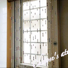 ペーパービーズで暖簾を作りました