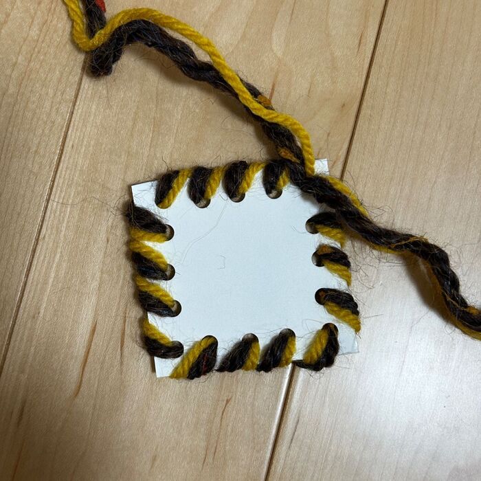 ⑤最後は蝶結びをします