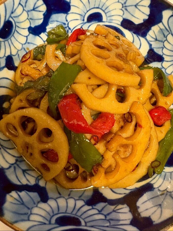 れんこんでキンピラ!