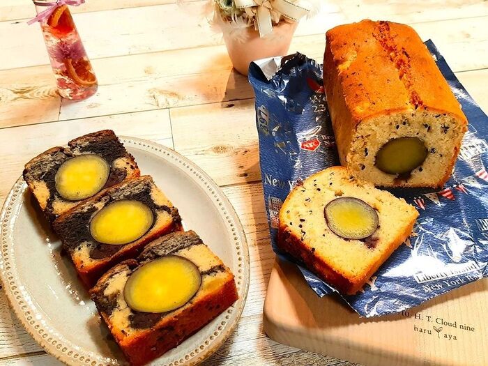 もらったらうれしい映えスイーツ(^^)焼き芋まるごとパウンドケーキ