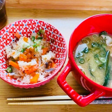 秋の味覚!余っためんつゆで簡単「はらこめし」!