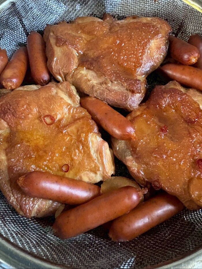 フライパンでお手軽〈スモークチキン〉!