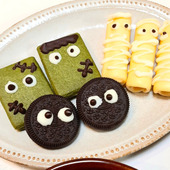 市販のお菓子をハロウィン風に