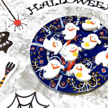 簡単!ハロウィンの飾りにいかが?可愛いはんぺんで作る、おばけちゃん8匹~!