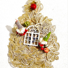 100均のランチョンマットを活かして、壁掛け