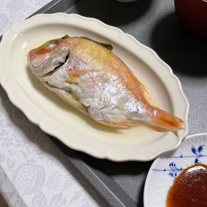 ご近所で天然魚クエスト 地元のお魚で〜レンコダイの蒸し物〜