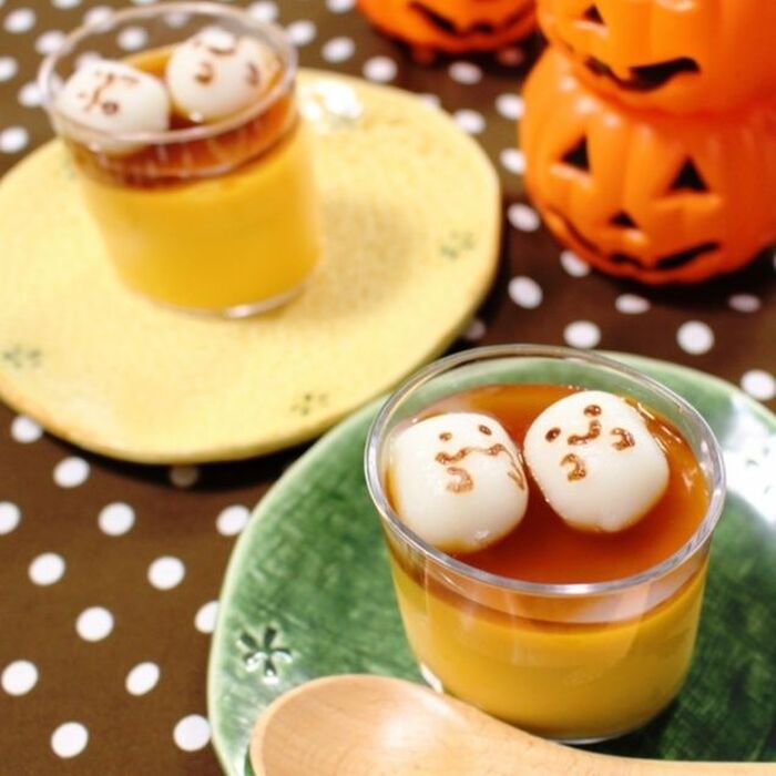 みたらしかぼちゃぷりん(^^)ハロウィン感あげていきます!