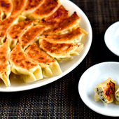 【和風鶏肉餃子】便利な野菜だし使用!