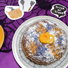 万博ロス解消~?!最後まで超簡単!炊飯器でスポンジケーキは作るよ!ラミントン風ハロウィンケーキ!