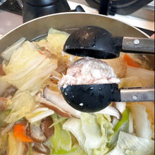 100均のトングを使って簡単、野菜たっぷり肉団子スープ