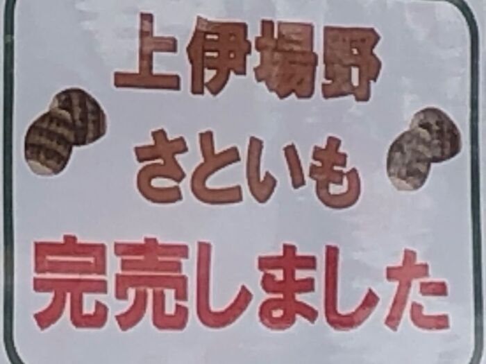 里芋を購入し、他のお店を覗いていると…