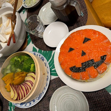 ハロウィン寿司ケーキでハロウィンパーティ