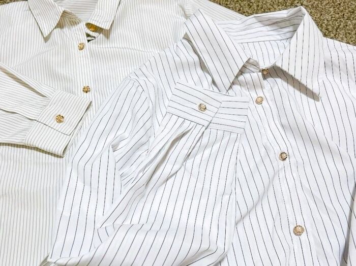 チープなブラウス、20分で今っぽ!ボタン替えだけ簡単リメイク