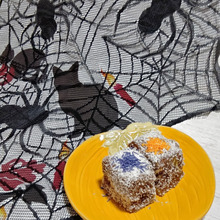 めちゃ旨!話題の関西万博スイーツを手作り!ハロウィンカラーのオレンジ&紫のラミントン!