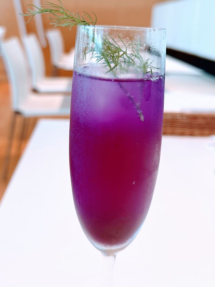 バタフライピーのドリンク