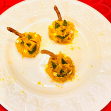 見た目ちょっと!味は超美味しい〜「かぼちゃの茶巾絞りでハロウィン」