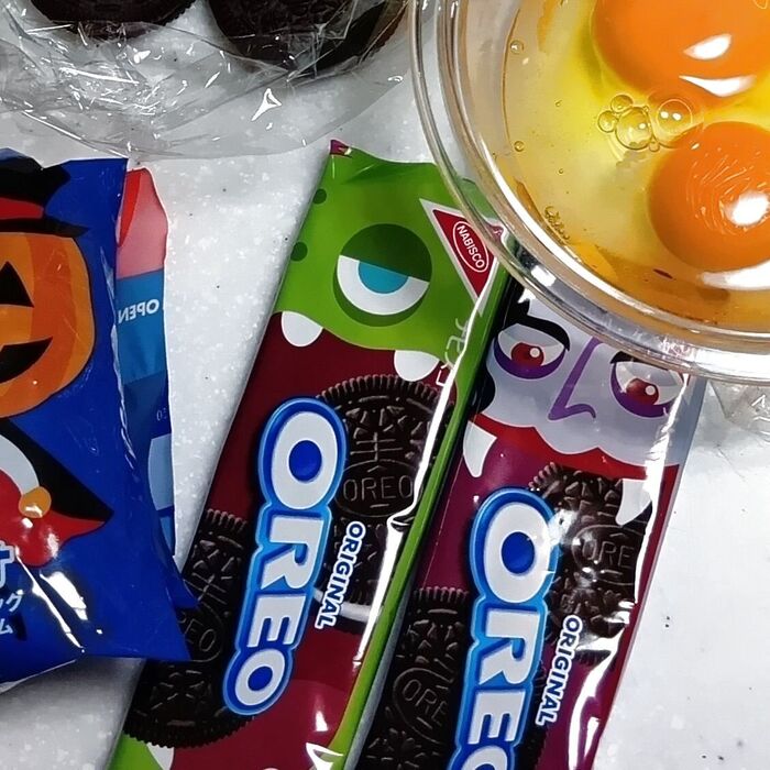 オレオのおばけを作ります