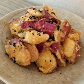 さつまいもとカンロ飴で大学芋風のおやつ