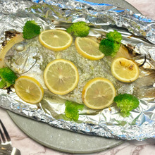 【天然魚クエスト】ヘダイの1匹丸ごとレモンバターホイル焼き