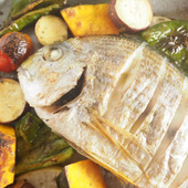 天然魚を調理せよ!相模湾のお魚と秋の野菜と