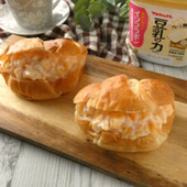 材料3つ!「柿とヨーグルトのクロワッサンサンド」