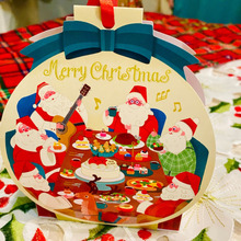 クリスマスギフトにおすすめ!サンタさんもクリスマス会している絵にほっこり〜