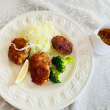 キャベツ大量消費にはやっぱりこれ「キャベツたっぷりメンチカツ」