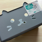 お掃除用品だけですか?可愛い猫型の収納ケース