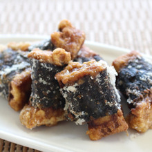 【かんたん海藻レシピ】海苔と高野豆腐のひとくち唐揚げ