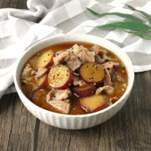 ボリュームたっぷり!「豚肉とサツマイモのみそ煮」