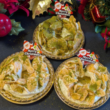 特別な型は不用!〜簡単リース風抹茶チーズケーキ〜