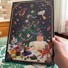 1から24までの数字シール付きチョコカレンダー