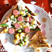 今年のクリスマスは参加型『作って楽しいピザトースト』&『ミニミニスイーツパン』